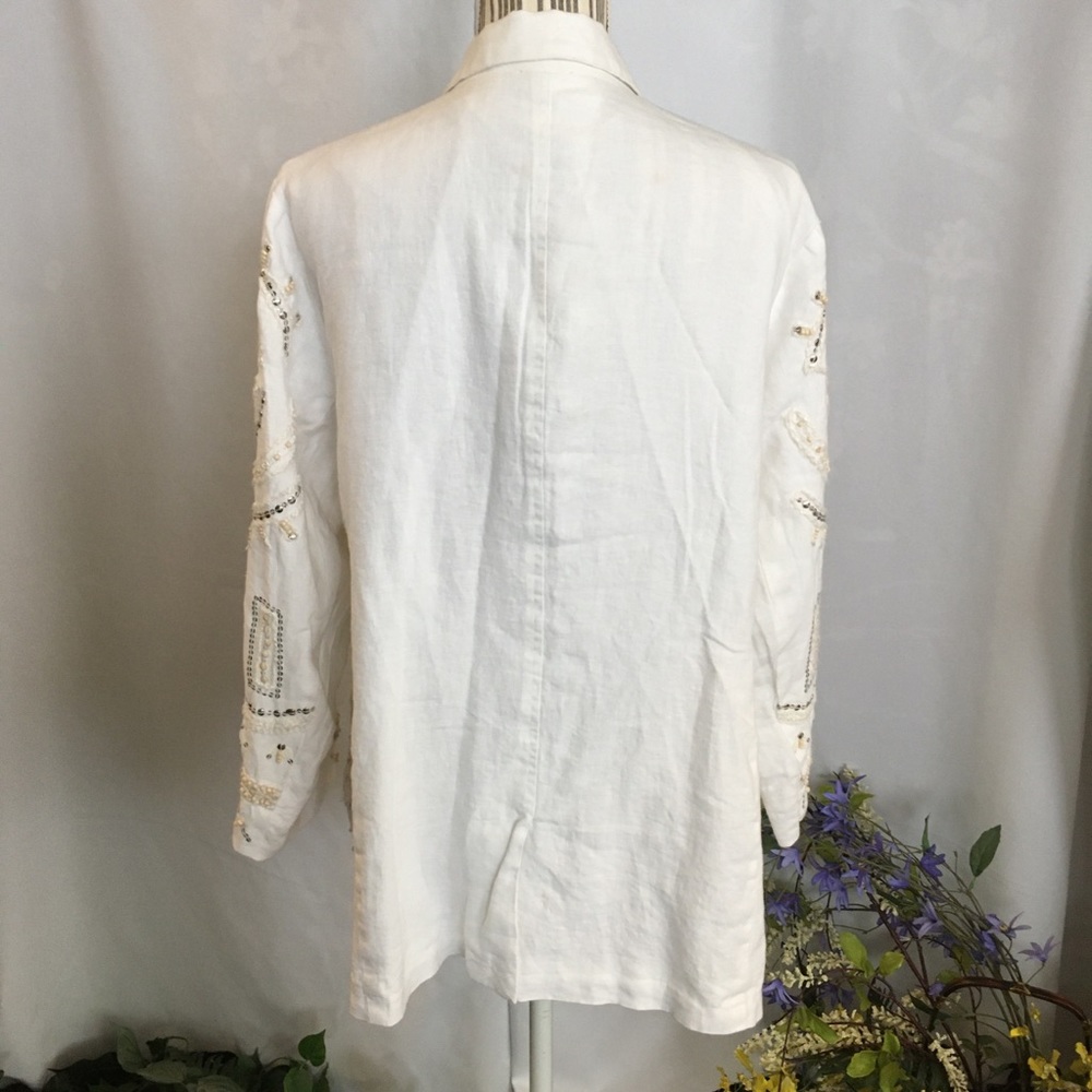 🆕 Chico’s Linen Jacket - Picture 4 of 10